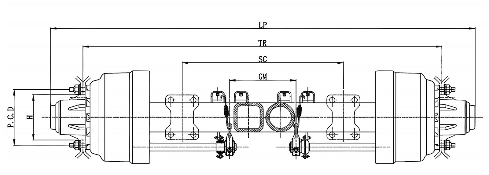 Axle Technical Drawing Axle Technical Drawing